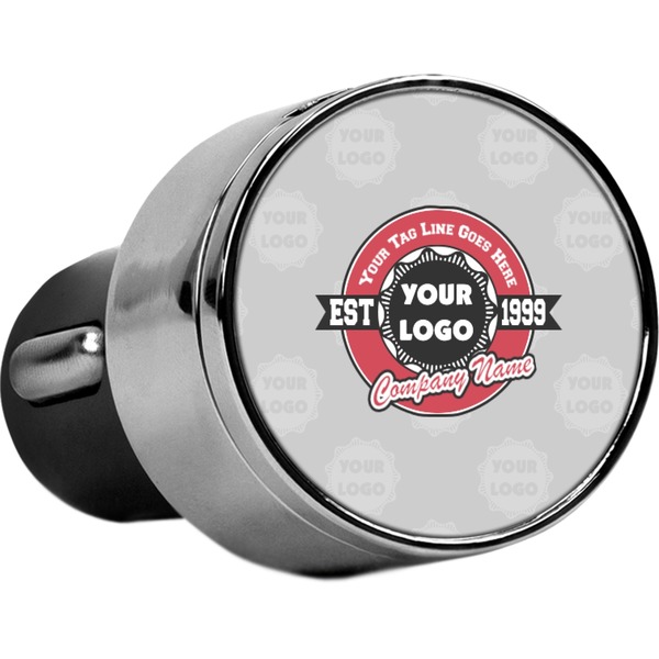 Custom Logo & Tag Line USB Car Charger (Personalized)