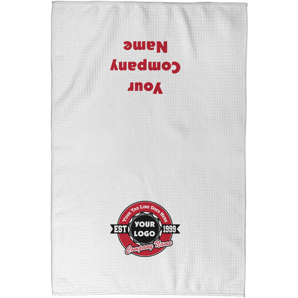 Logo & Tag Line Waffle Towel - Partial Print - Approval Image