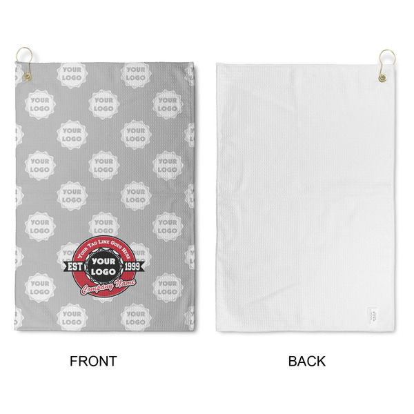 Logo & Tag Line Waffle Weave Golf Towel - Approval