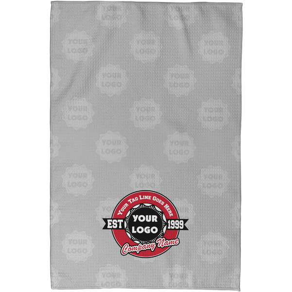 Logo & Tag Line Waffle Weave Towel - Full Color Print - Approval Image
