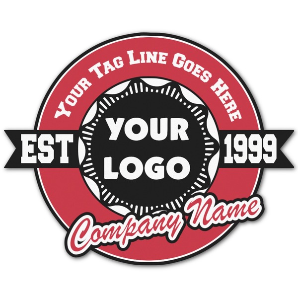 Custom Logo & Tag Line Graphic Decal - Medium (Personalized)