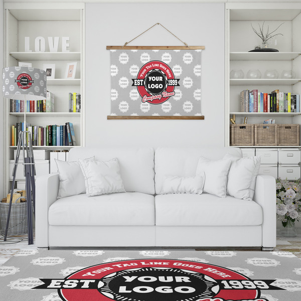 Logo & Tag Line Wall Hanging Tapestry - IN CONTEXT