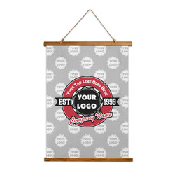 Logo & Tag Line Wall Hanging Tapestry - Tall w/ Logos