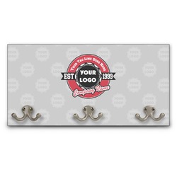 Logo & Tag Line Wall Mounted Coat Rack (Personalized)