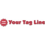 Logo & Tag Line Name/Text Decal - Custom Sizes (Personalized)