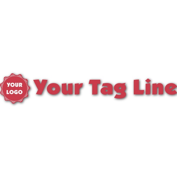 Custom Logo & Tag Line Name/Text Decal - Medium (Personalized)