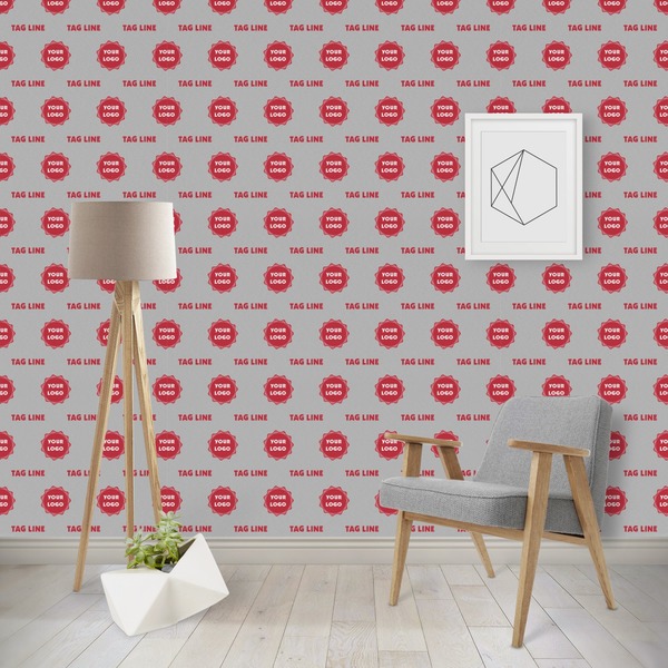 Custom Logo & Tag Line Wallpaper & Surface Covering