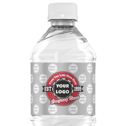 Logo & Tag Line Water Bottle Labels - Custom Sized (Personalized)