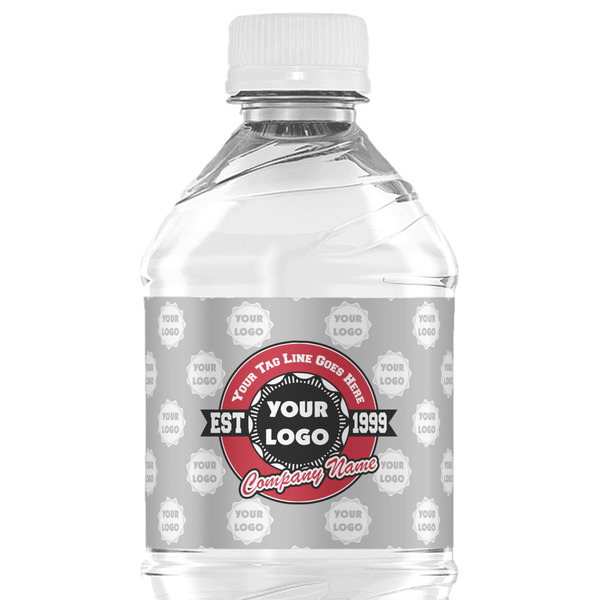 Custom Logo & Tag Line Water Bottle Labels - Custom Sized (Personalized)