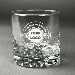 Logo & Tag Line Whiskey Glass - Engraved (Personalized)