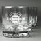Logo & Tag Line Whiskey Glasses Set of 4 - Engraved Front