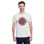 Logo & Tag Line T-Shirt - White - Small (Personalized)