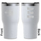 Logo & Tag Line White RTIC Tumbler - Front and Back