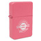 Logo & Tag Line Windproof Lighters - Pink - Front/Main