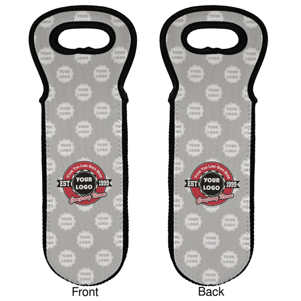 Logo & Tag Line Wine Tote Front & Back
