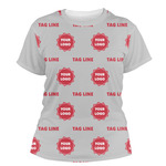 Logo & Tag Line Women's Crew T-Shirt - X Small (Personalized)
