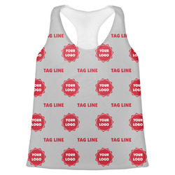 Logo & Tag Line Womens Racerback Tank Top (Personalized)