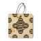 Logo & Tag Line Wood Luggage Tag - Square (Personalized)