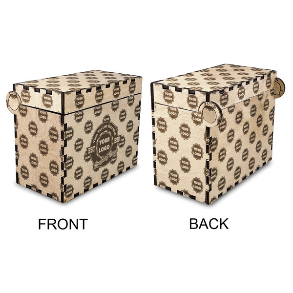 Logo & Tag Line Wood Recipe Box - Approval