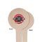 Logo & Tag Line Wooden 4" Food Pick - Round - Single Sided - Front & Back
