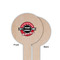 Logo & Tag Line Wooden 6" Food Pick - Round - Single Sided - Front & Back