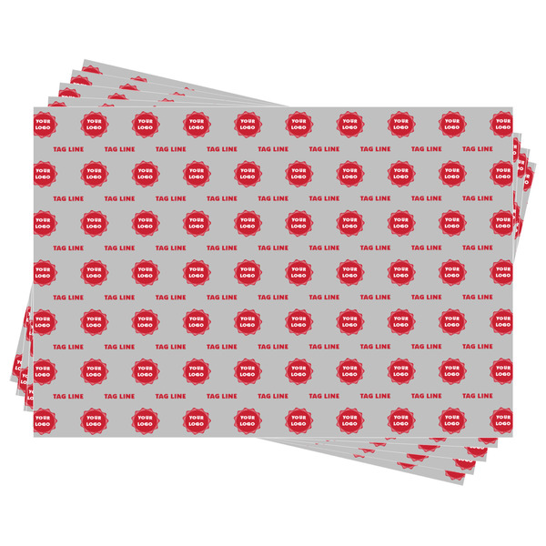 Logo & Tag Line Wrapping Paper - Front & Back - Sheets Approval