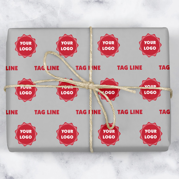 Custom Logo & Tag Line Wrapping Paper (Personalized)