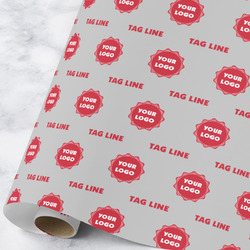 Logo & Tag Line Wrapping Paper Roll - Large - Satin (Personalized)