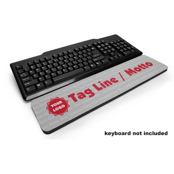 Custom Logo & Tag Line Keyboard Wrist Rest (Personalized)
