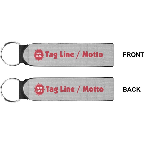 Logo & Tag Line Wristlet (Front + Back)