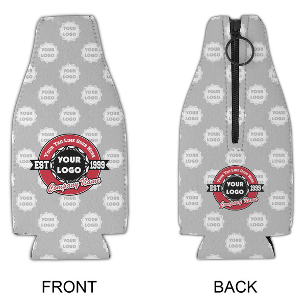 Logo & Tag Line Zipper Bottle Cooler - APPROVAL