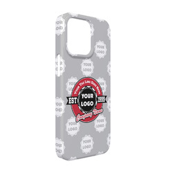 Logo & Tag Line iPhone Case - Plastic - iPhone 13 (Personalized)