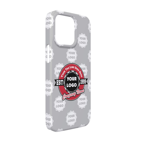Custom Logo & Tag Line iPhone Case - Plastic - iPhone 13 (Personalized)