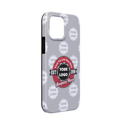 Logo & Tag Line iPhone Case - Rubber Lined - iPhone 13 Mini (Personalized)