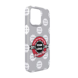 Logo & Tag Line iPhone Case - Plastic - iPhone 13 Pro (Personalized)
