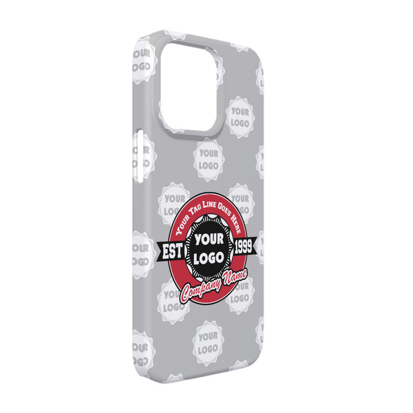 Custom Logo & Tag Line iPhone Case - Plastic - iPhone 13 Pro (Personalized)