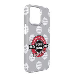 Logo & Tag Line iPhone Case - Plastic - iPhone 13 Pro Max (Personalized)