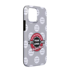 Logo & Tag Line iPhone Case - Rubber Lined - iPhone 13 (Personalized)