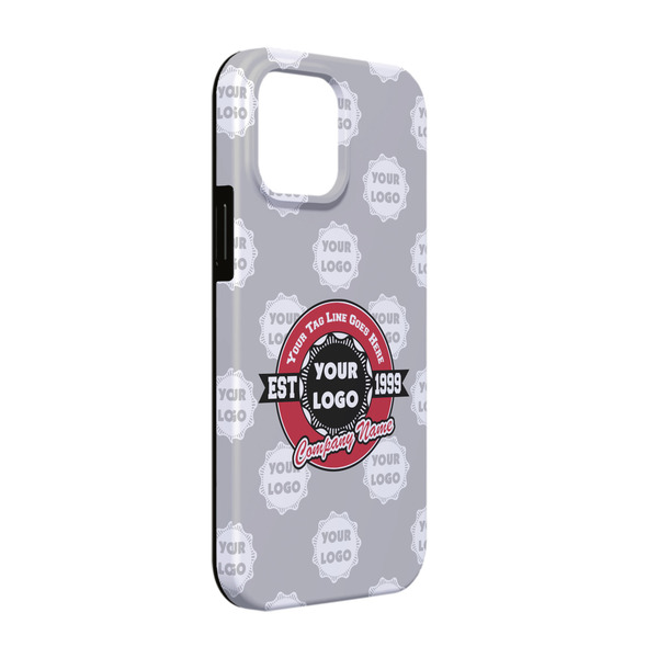 Custom Logo & Tag Line iPhone Case - Rubber Lined - iPhone 13 (Personalized)