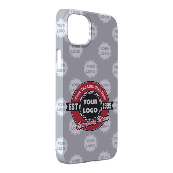 Custom Logo & Tag Line iPhone Case - Plastic - iPhone 14 Pro Max (Personalized)