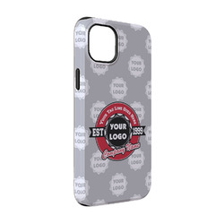 Logo & Tag Line iPhone Case - Rubber Lined - iPhone 14 (Personalized)