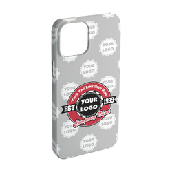 Logo & Tag Line iPhone Case - Plastic - iPhone 15 (Personalized)