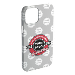 Logo & Tag Line iPhone Case - Plastic - iPhone 15 Plus (Personalized)