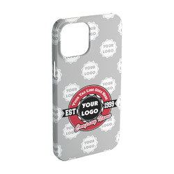 Logo & Tag Line iPhone Case - Plastic - iPhone 15 Pro (Personalized)