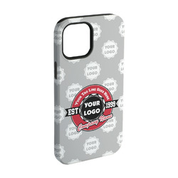 Logo & Tag Line iPhone Case - Rubber Lined - iPhone 15 Pro (Personalized)
