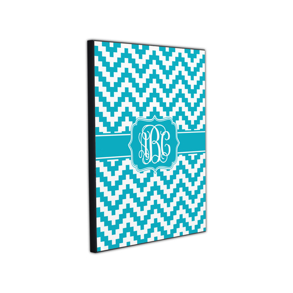 Pixelated Chevron 11x14 Wood Print - Angle View