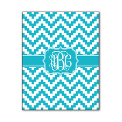 Pixelated Chevron Wood Print - 11x14 (Personalized)