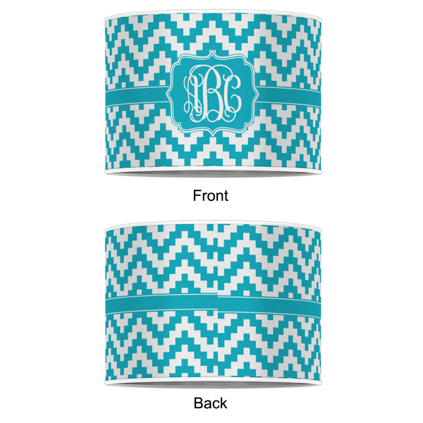 Pixelated Chevron 12" Drum Lampshade - APPROVAL (Poly Film)