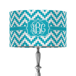 Pixelated Chevron 12" Drum Lamp Shade - Fabric (Personalized)