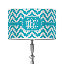 Pixelated Chevron 12" Drum Lamp Shade - Poly-film (Personalized)